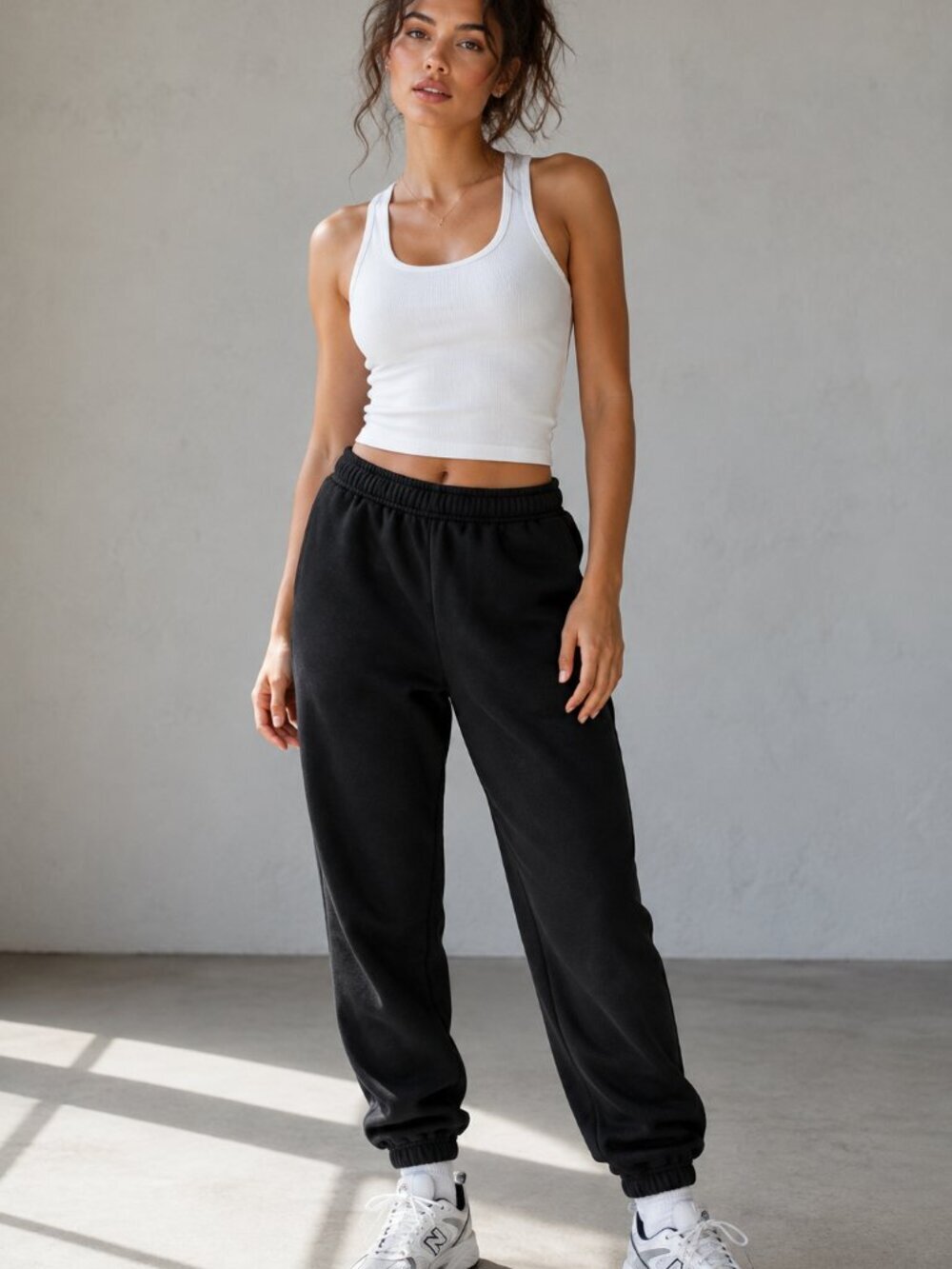 3/$20 Bundle 🌈 No Boundaries Black Fleece Jogger Sweatpants M 8–10